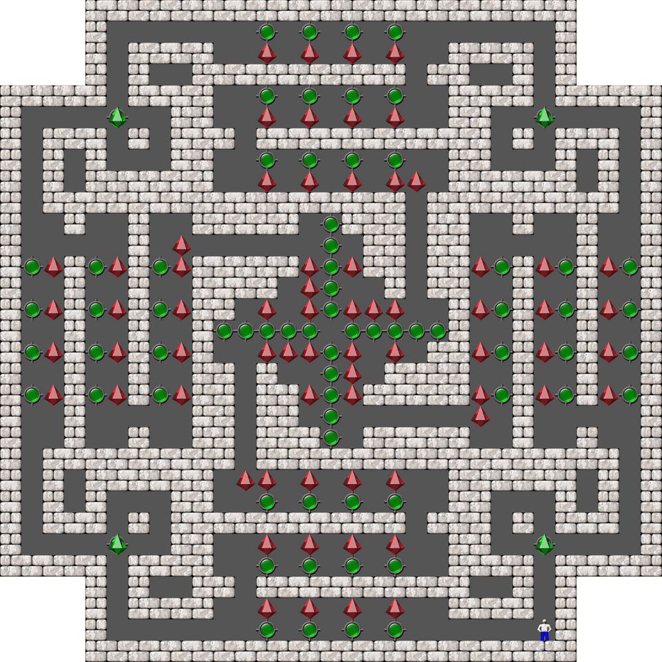 Sokoban Monry and Panda Arranged level 103